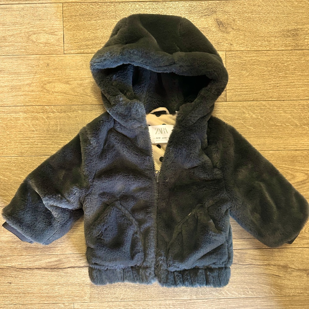 Fall Faux Fur Jacket for baby girl!